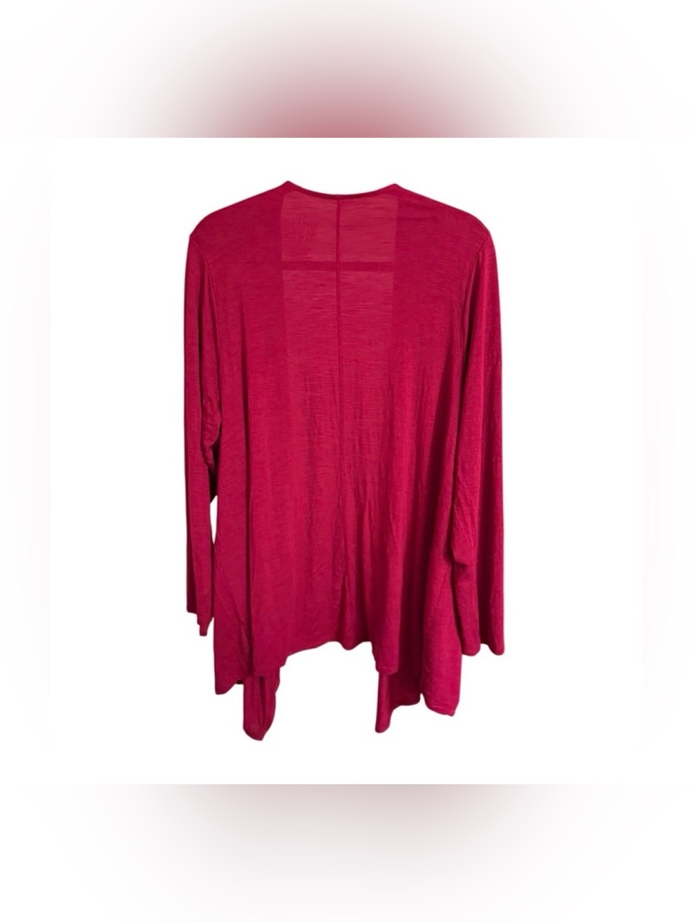 Torrid Super Soft Knits Raspberry Open Front Waterfall Cardigan Size 3 Plus - Picture 4 of 8